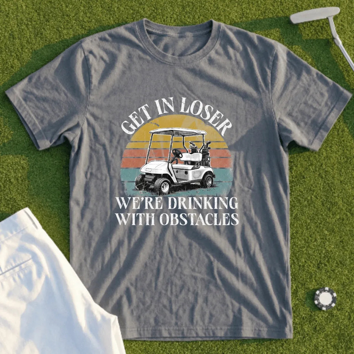 Drinking With Obstacles Tee