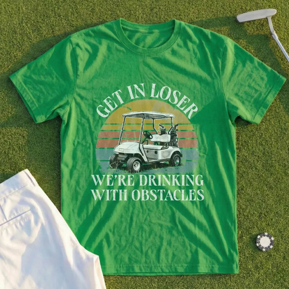 Drinking With Obstacles Tee