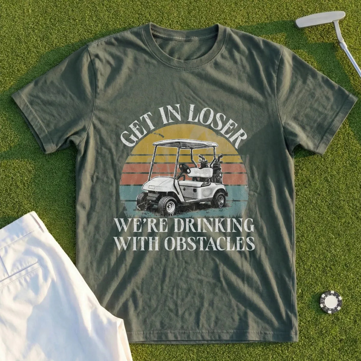 Drinking With Obstacles Tee