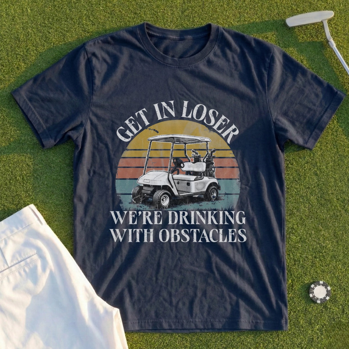 Drinking With Obstacles Tee