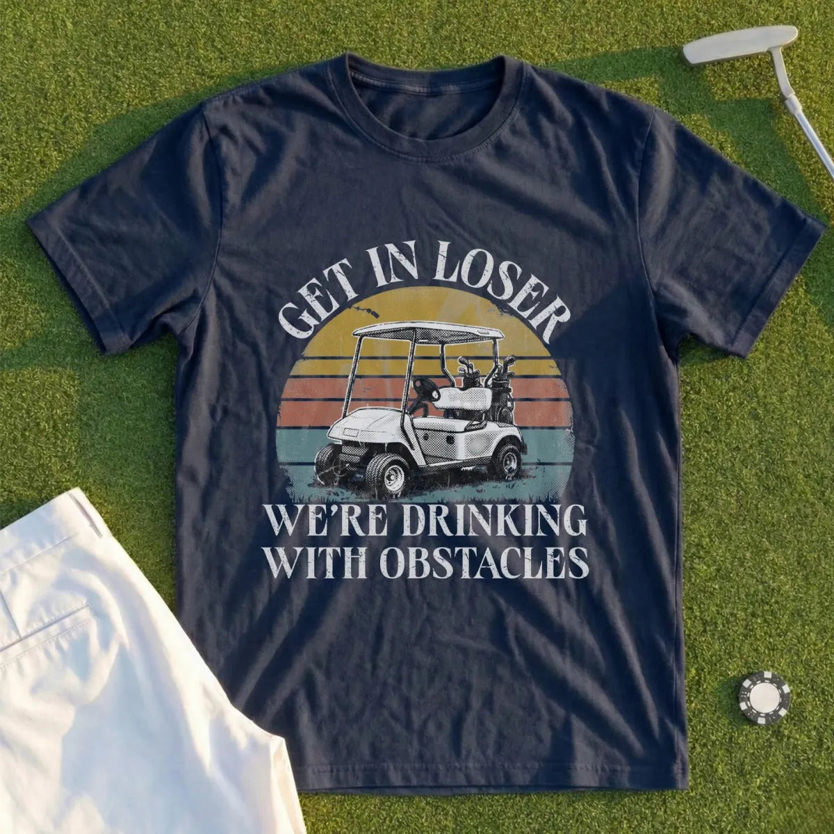 Drinking With Obstacles Tee