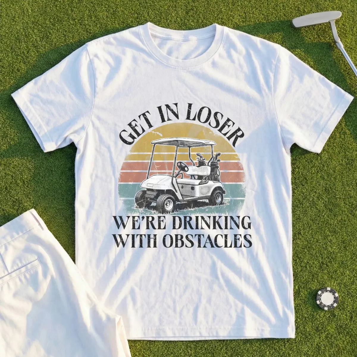 Drinking With Obstacles Tee