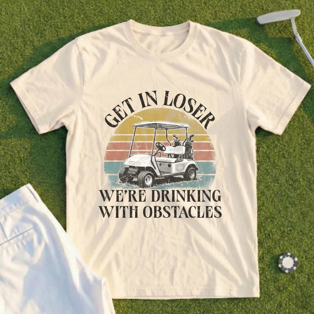 Drinking With Obstacles Tee