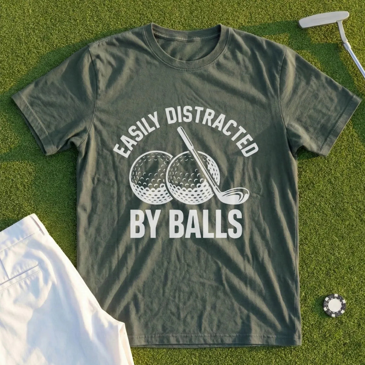 Easily Distracted By Balls Tee
