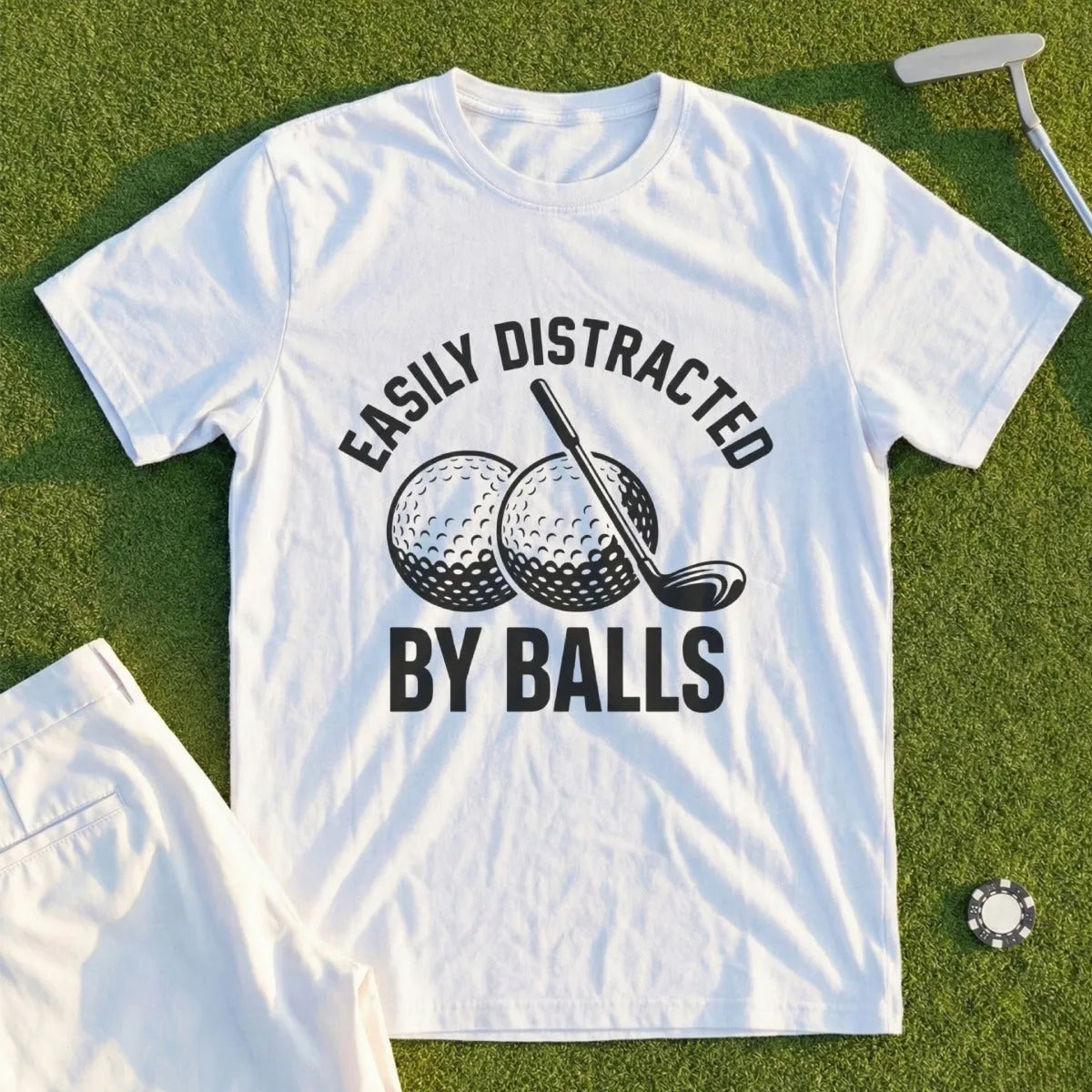 Easily Distracted By Balls Tee