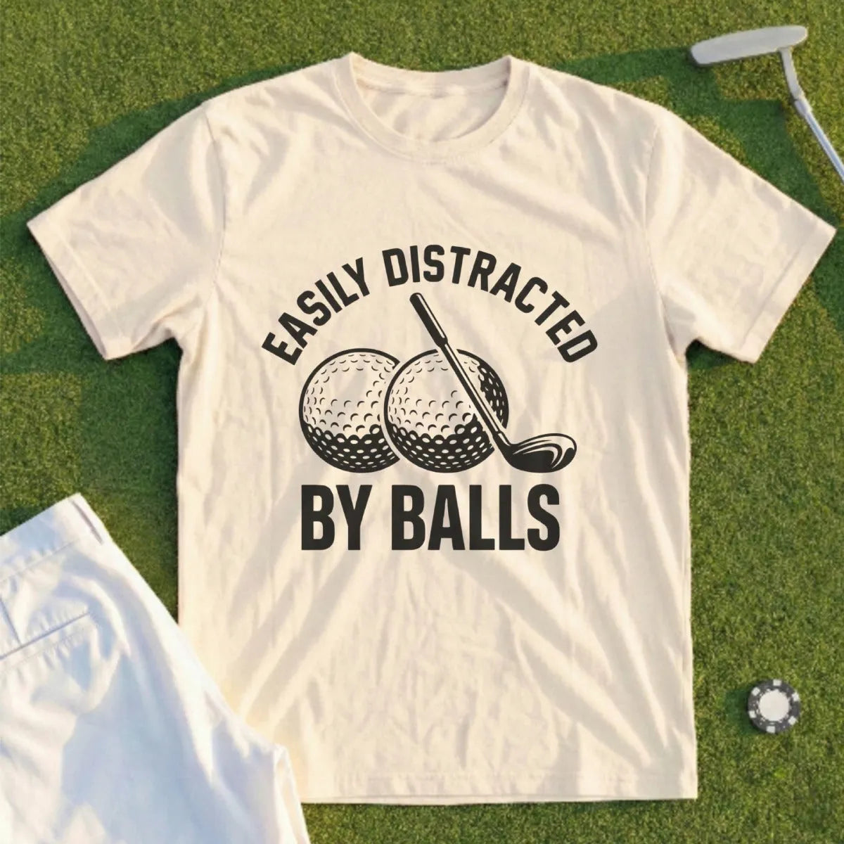 Easily Distracted By Balls Tee