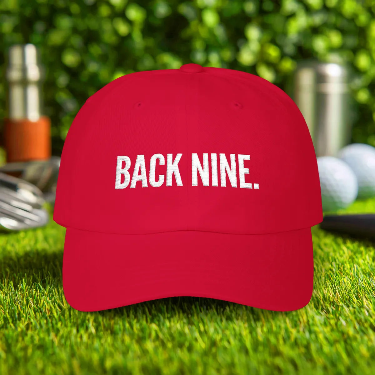 Embroidered Back Nine Dad Cap