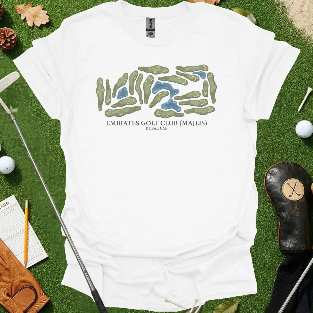 Emirates Golf Club Majlis Course Map Tee