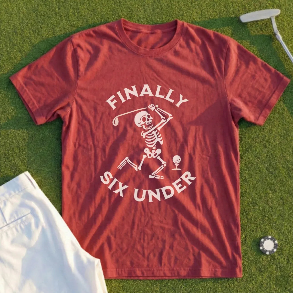 Finally 6 Under Tee