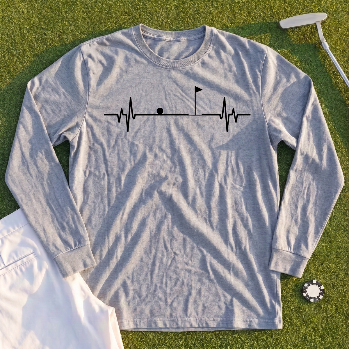 Flag EKG Long Sleeve Tee