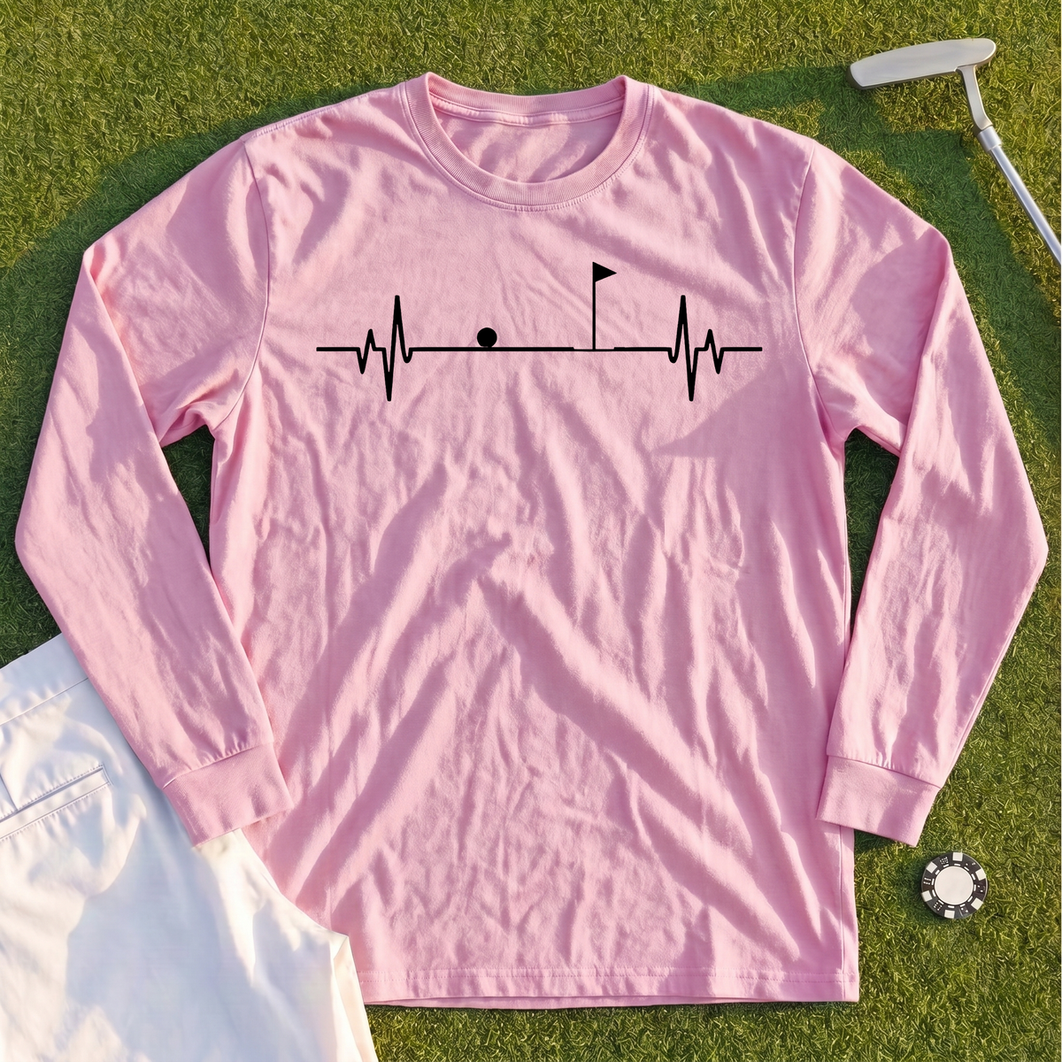 Flag EKG Long Sleeve Tee