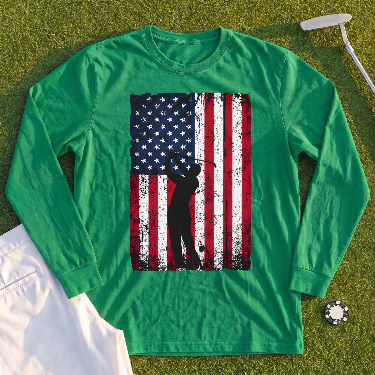 Flag Swing Long Sleeve Tee