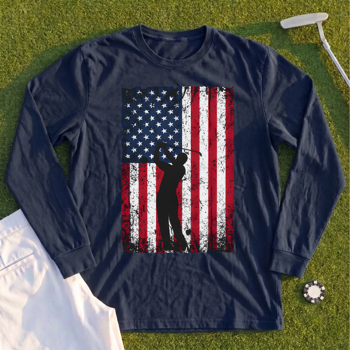 Flag Swing Long Sleeve Tee