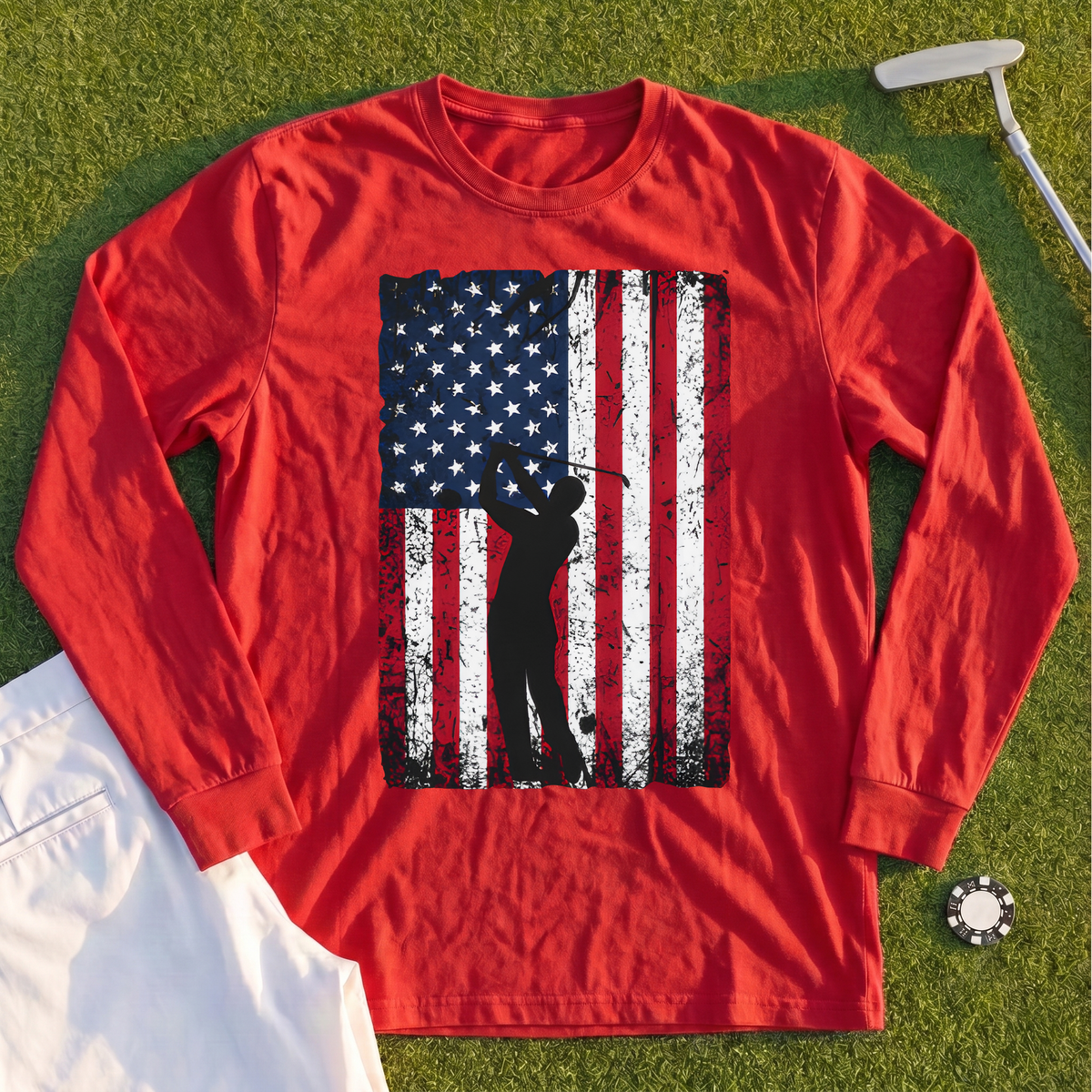 Flag Swing Long Sleeve Tee