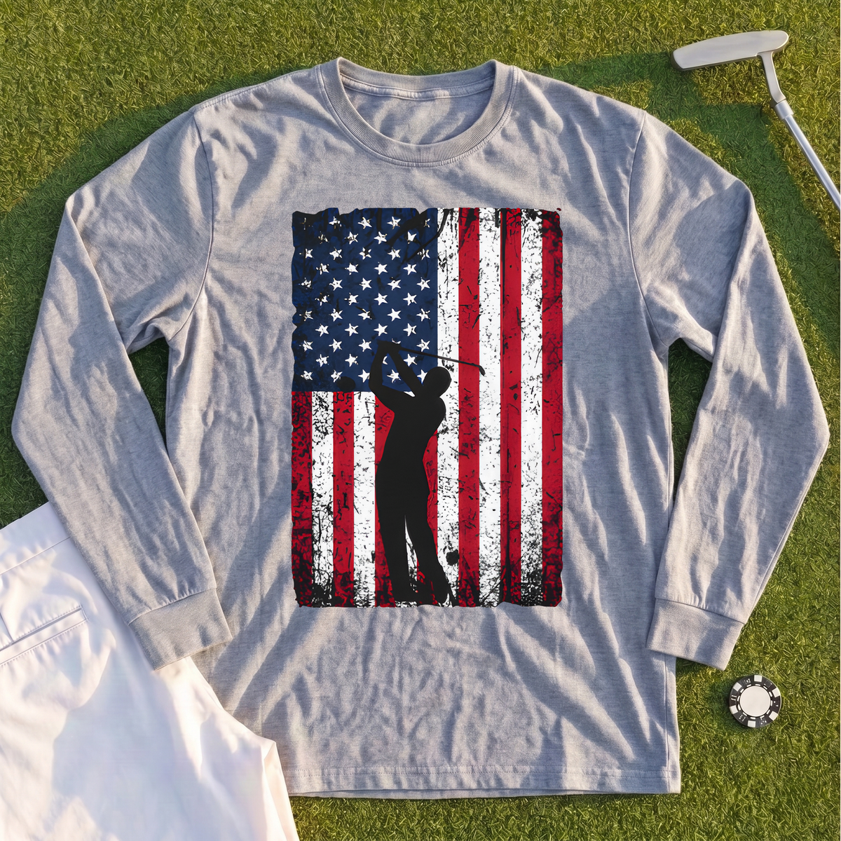 Flag Swing Long Sleeve Tee