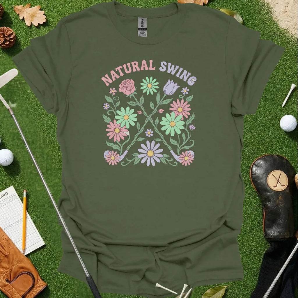 Floral Natural Swing Tee