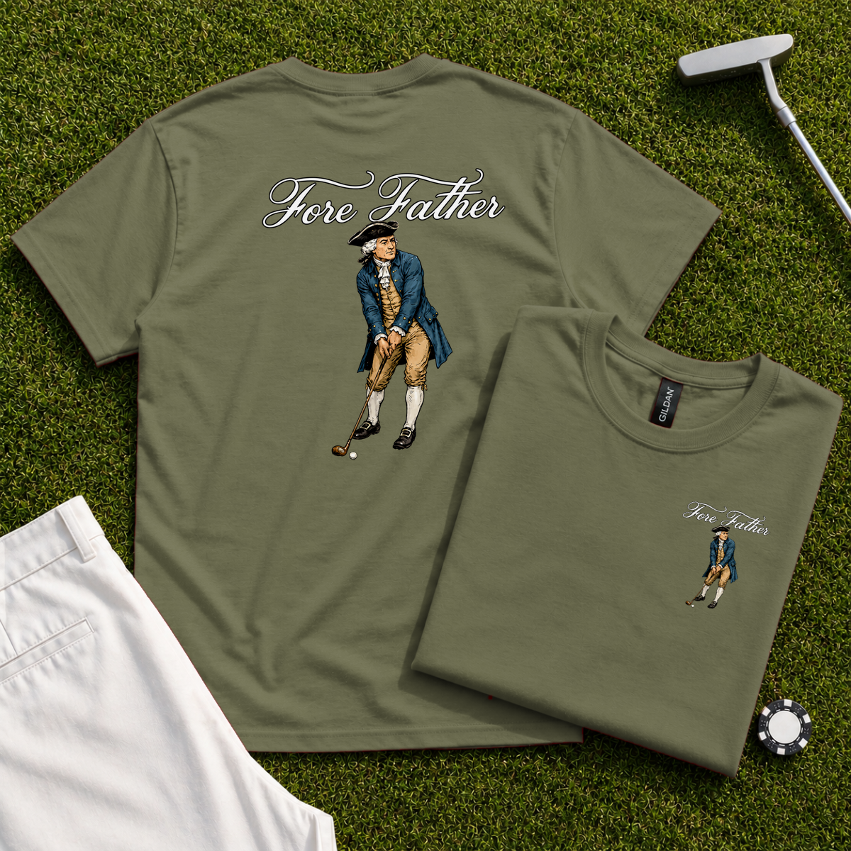 Fore Father Back Print Tee