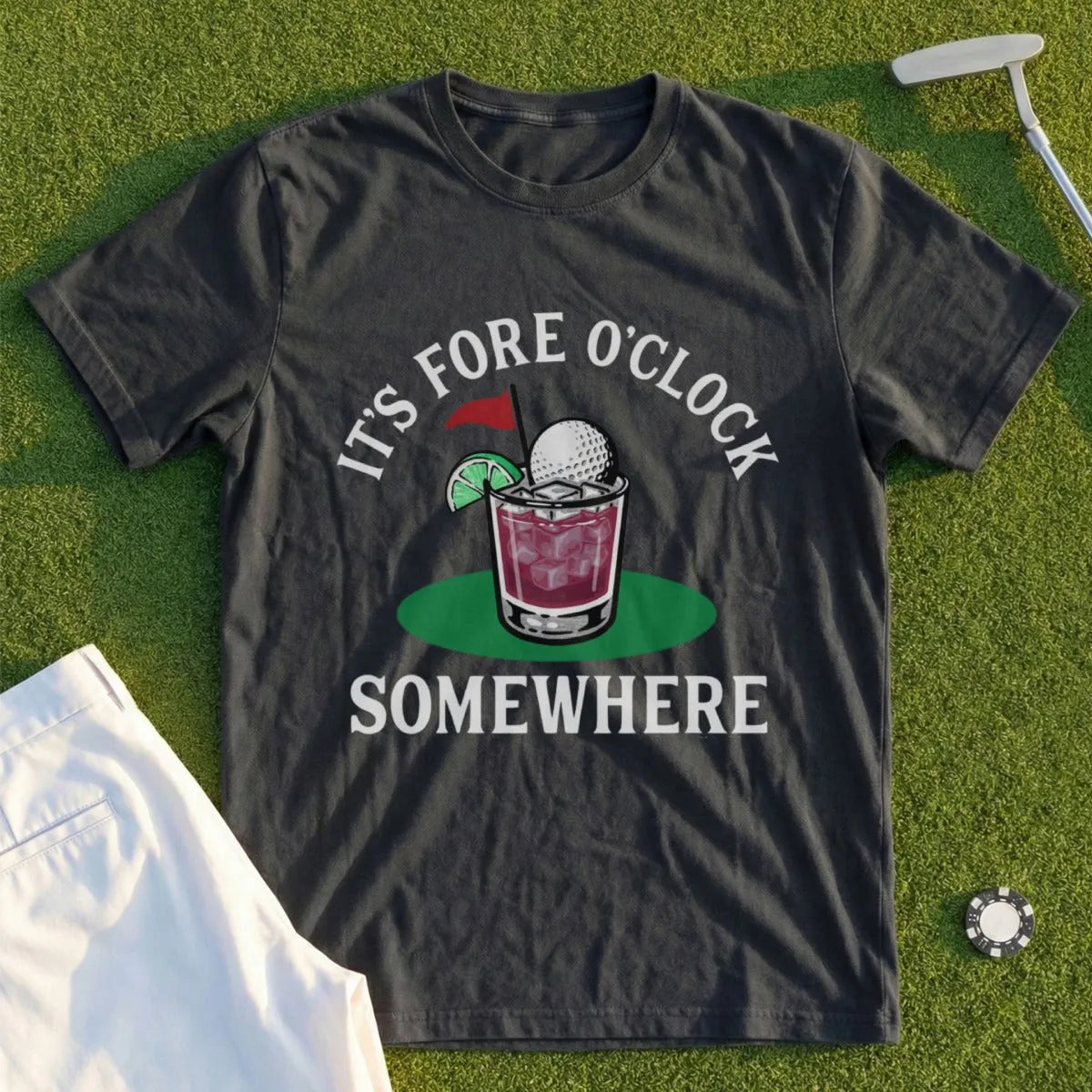 Fore O'Clock Somewhere Tee