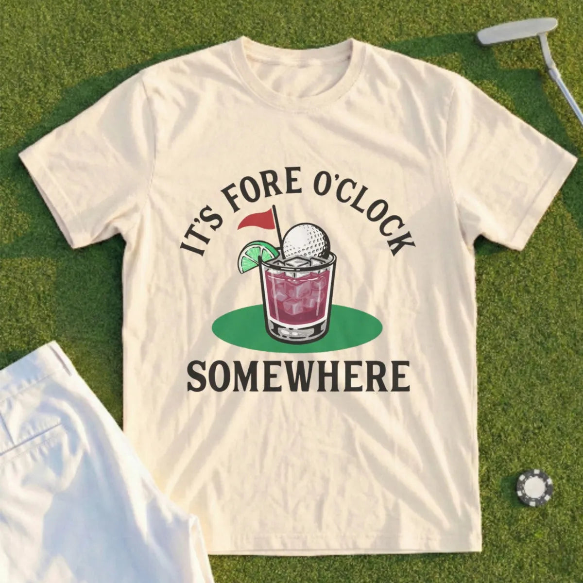 Fore O'Clock Somewhere Tee