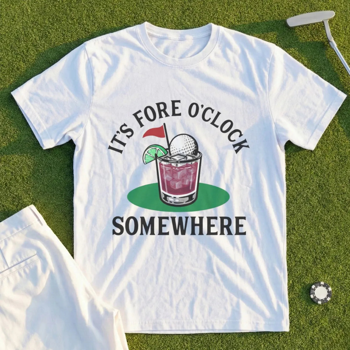 Fore O'Clock Somewhere Tee