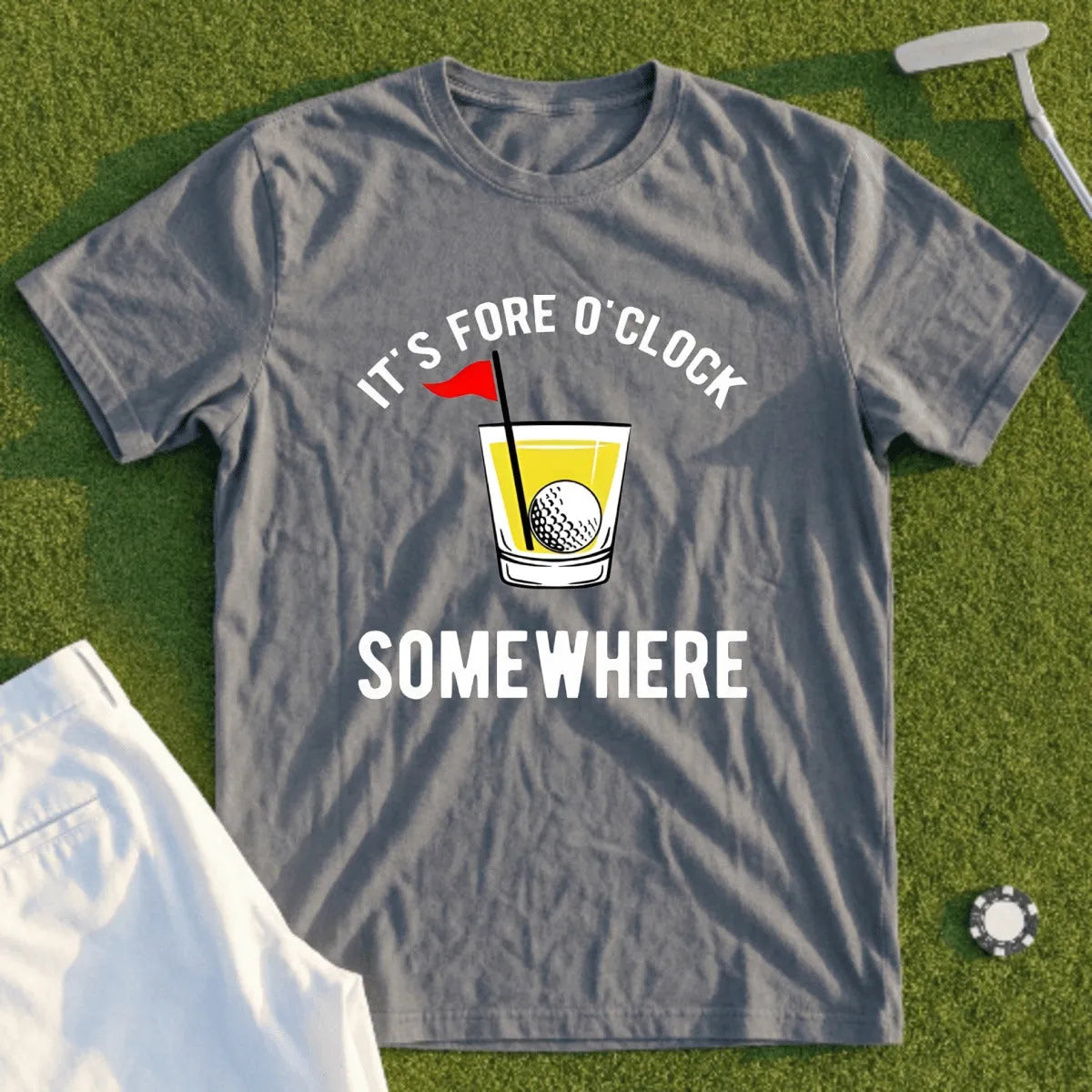 Fore O'Clock Somwhere Tee