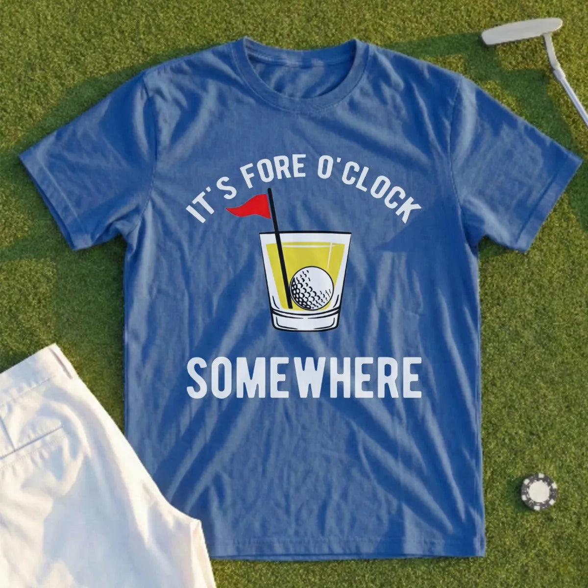 Fore O'Clock Somwhere Tee