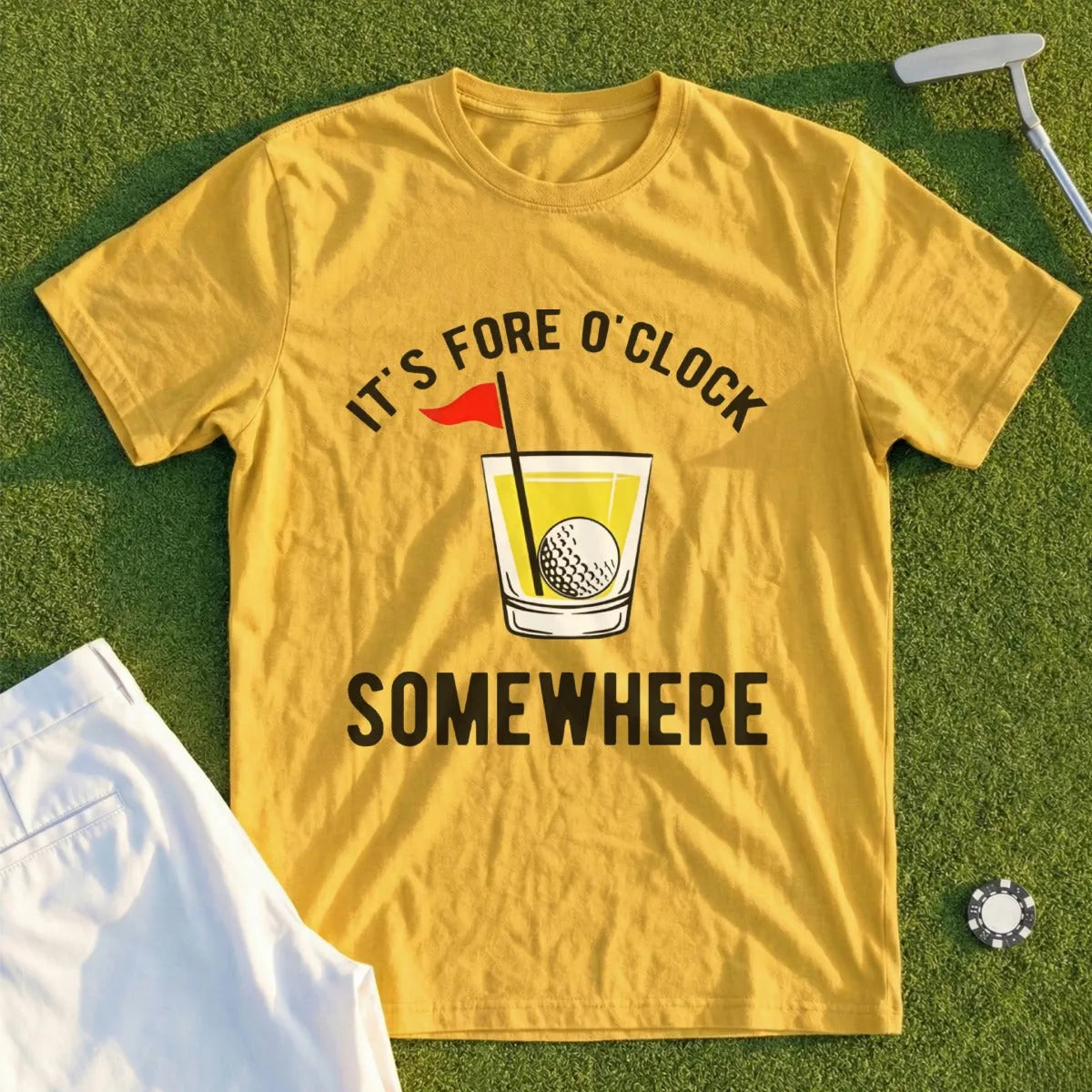 Fore O'Clock Somwhere Tee