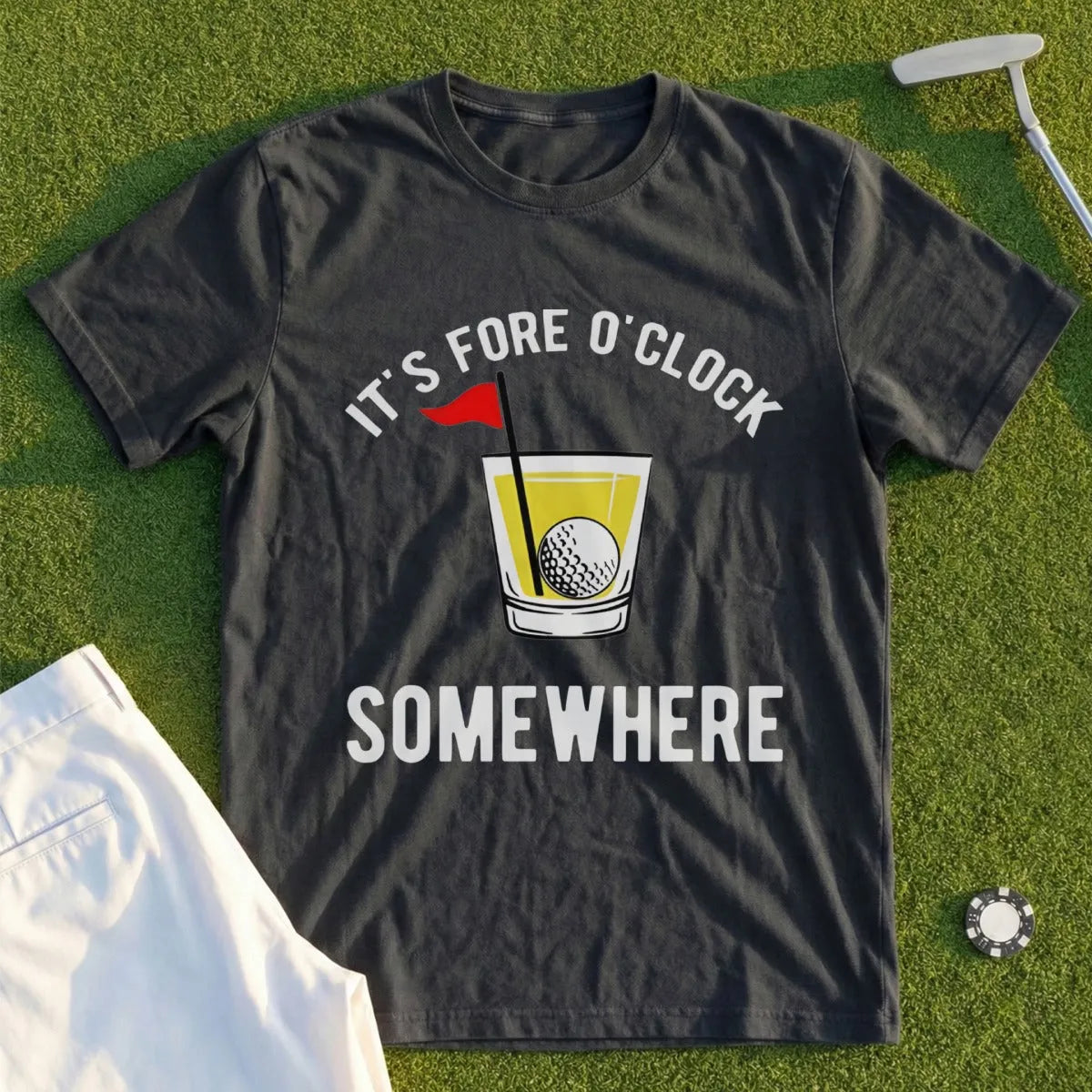 Fore O'Clock Somwhere Tee