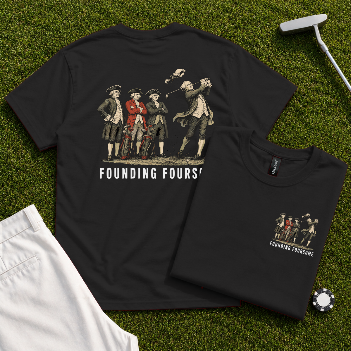 Founding Foursome Back Print Tee