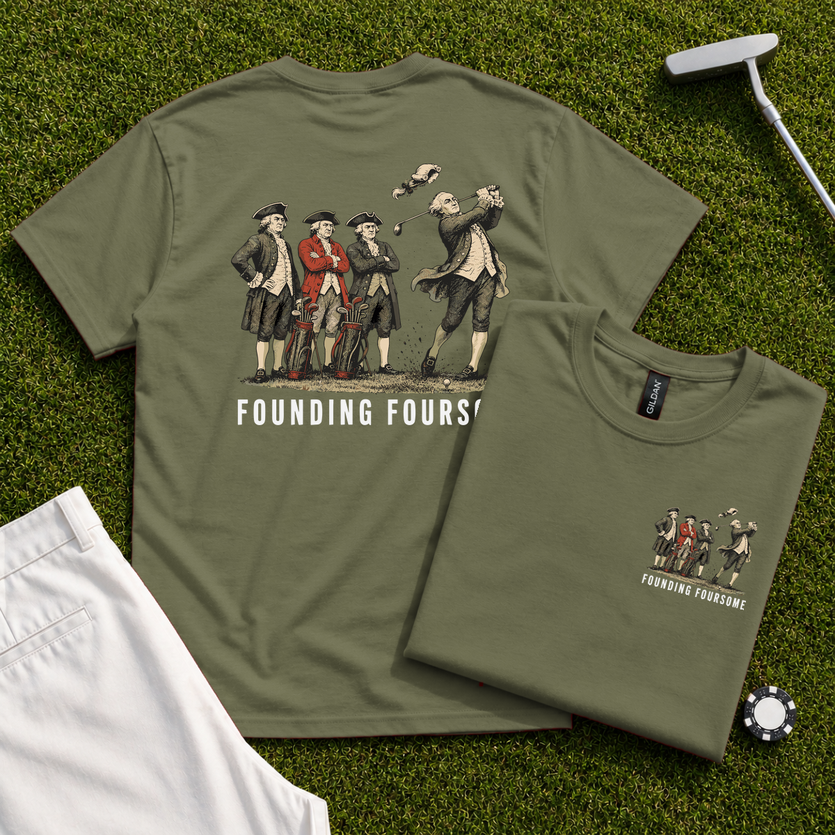 Founding Foursome Back Print Tee