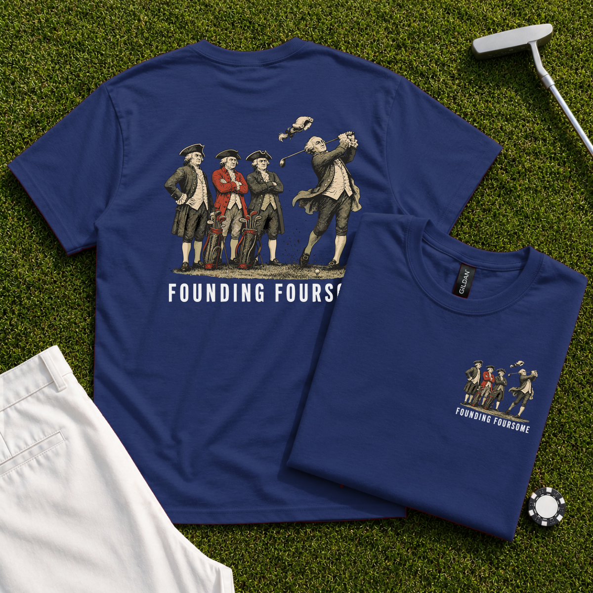 Founding Foursome Back Print Tee