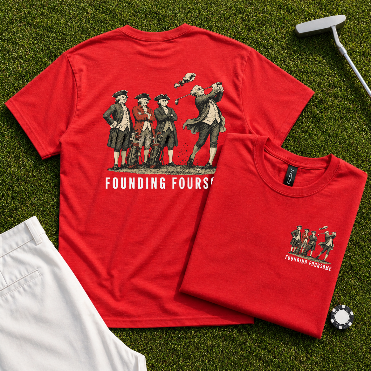 Founding Foursome Back Print Tee