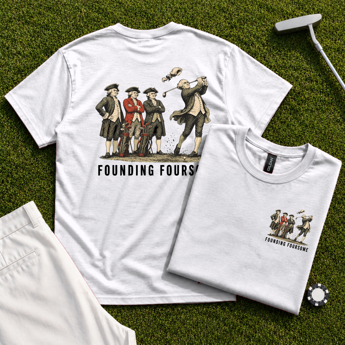 Founding Foursome Back Print Tee