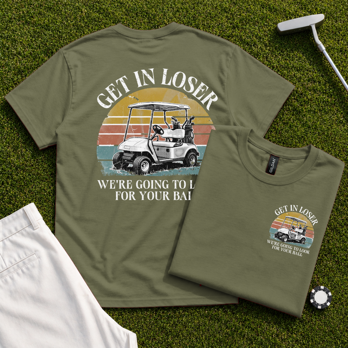 Get In Loser Back Print Tee