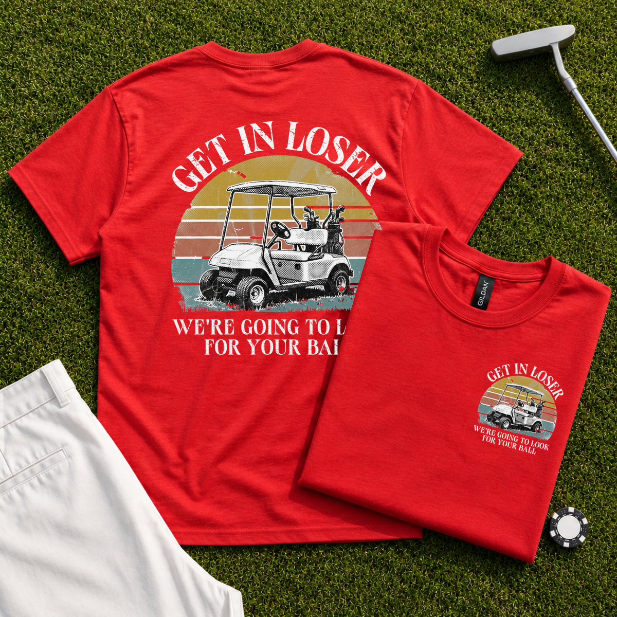 Get In Loser Back Print Tee