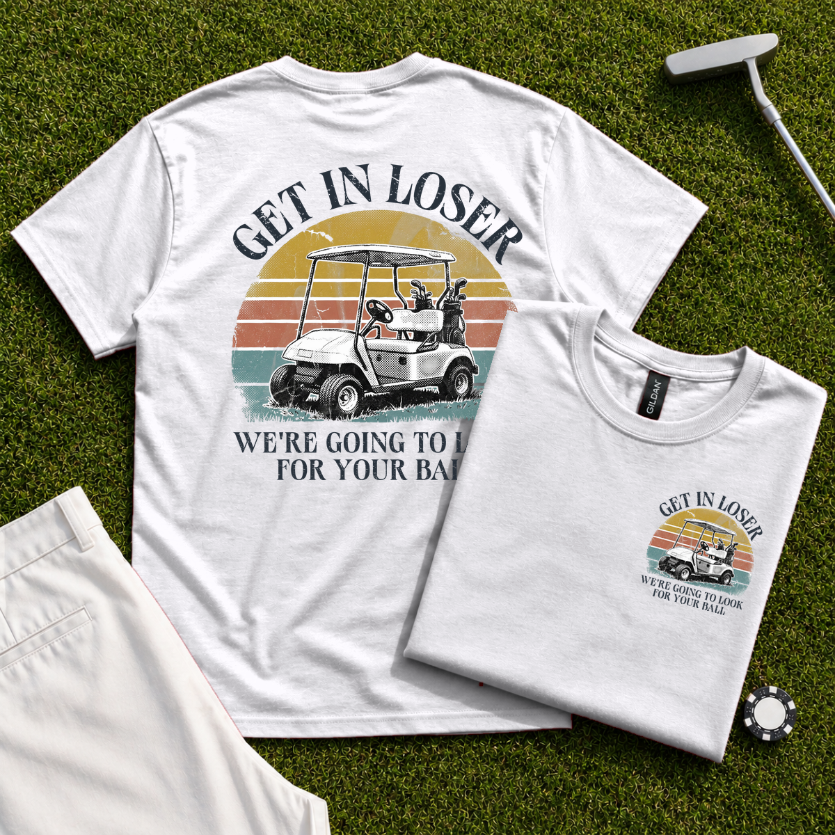 Get In Loser Back Print Tee