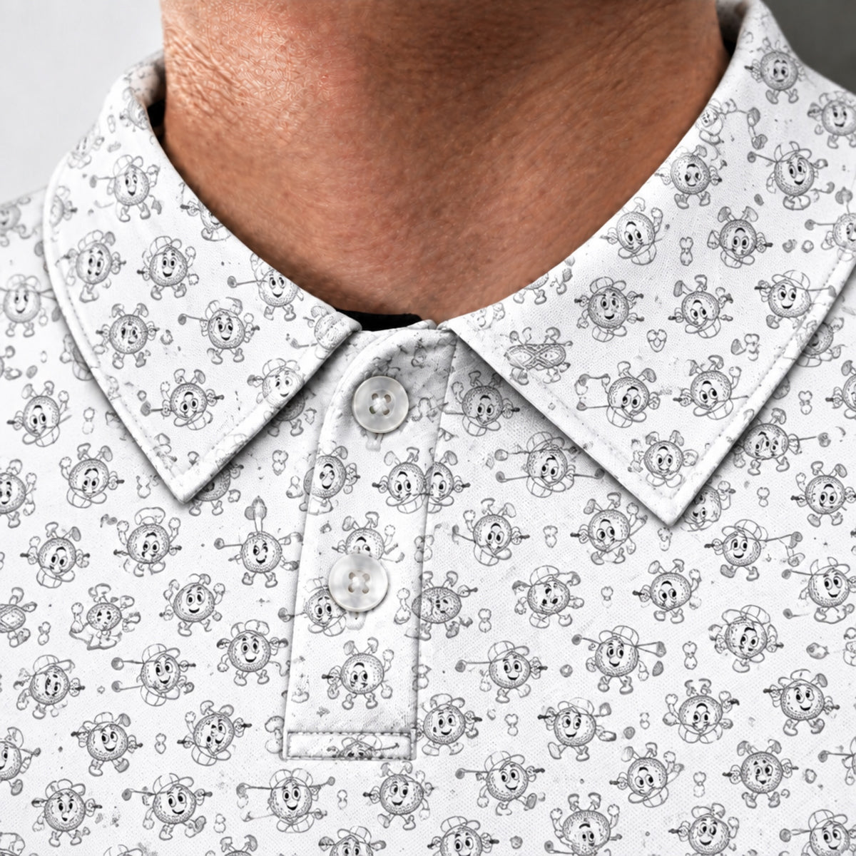 Golf Ball Buddies Performance Print Polo