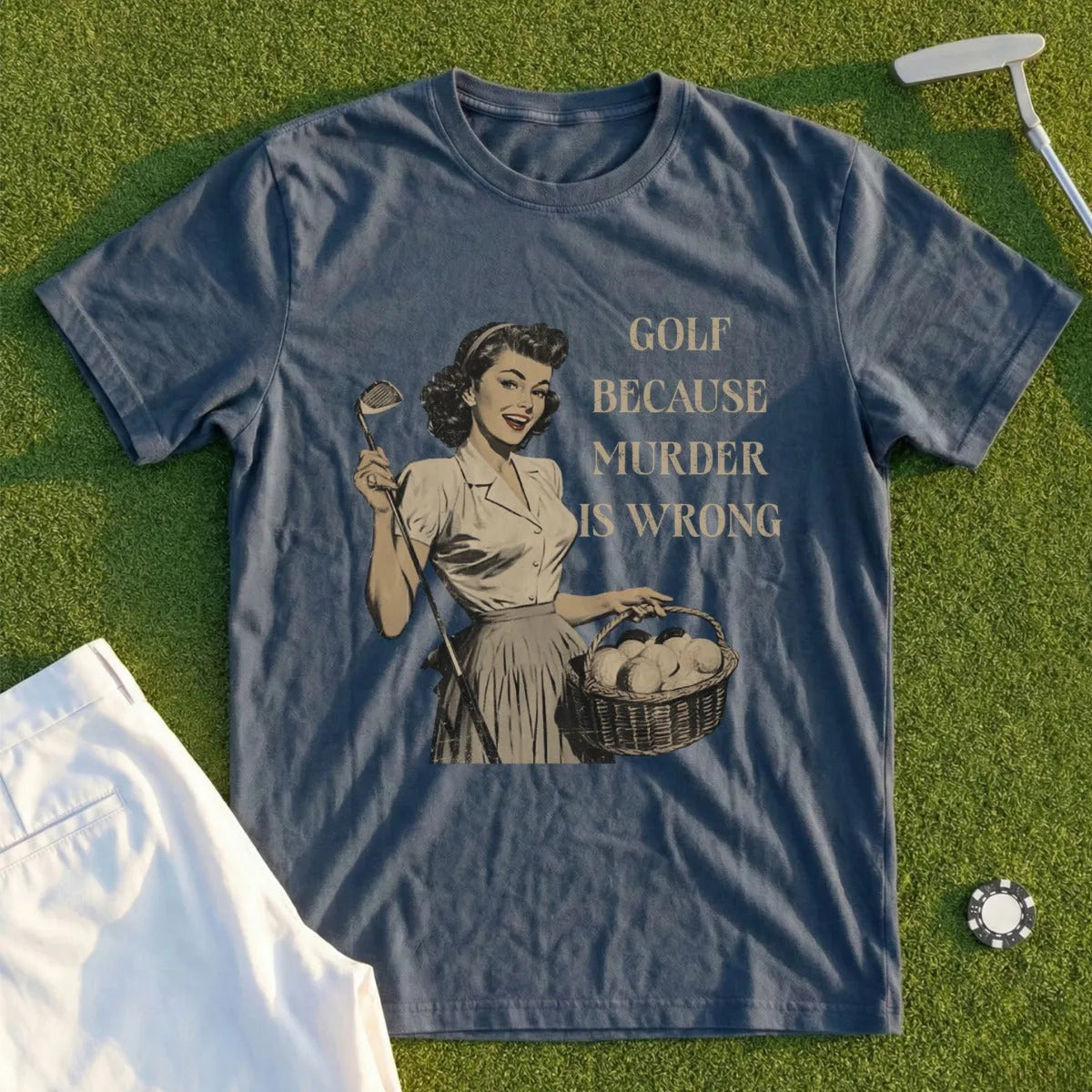Golf Because Murder Is Wrong Tee