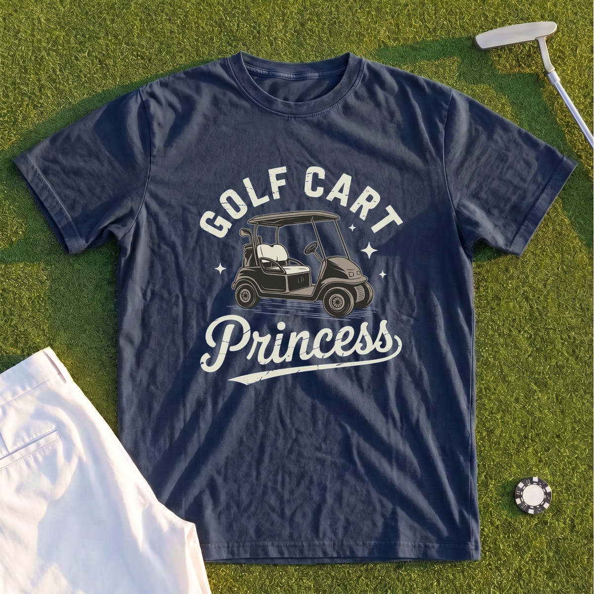 Golf Cart Princess Premium Tee