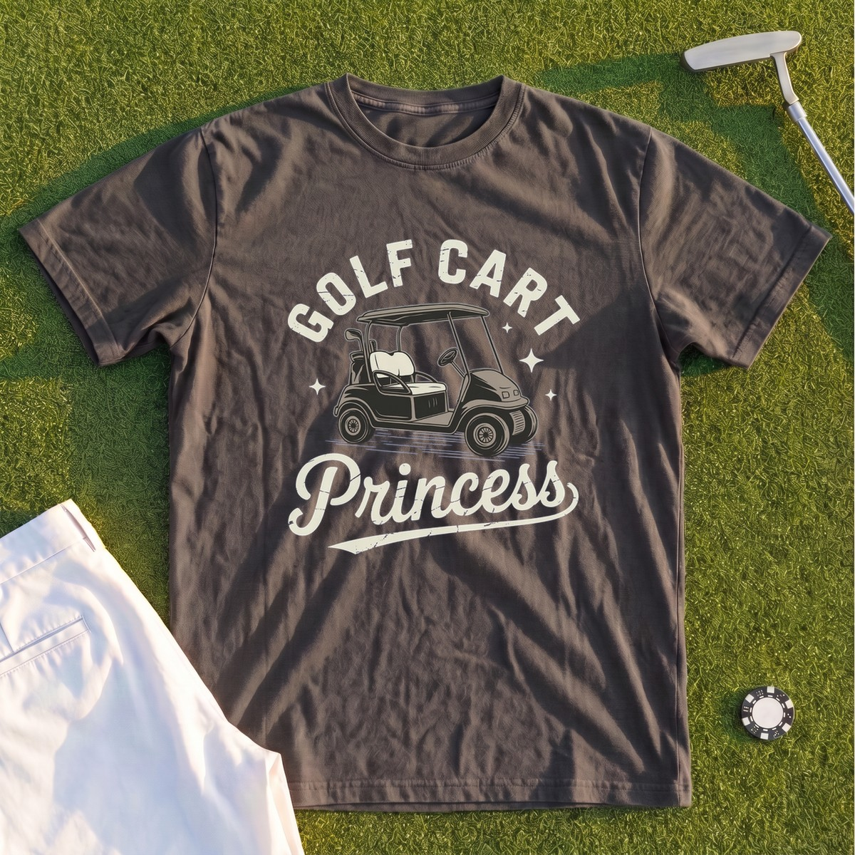 Golf Cart Princess Premium Tee