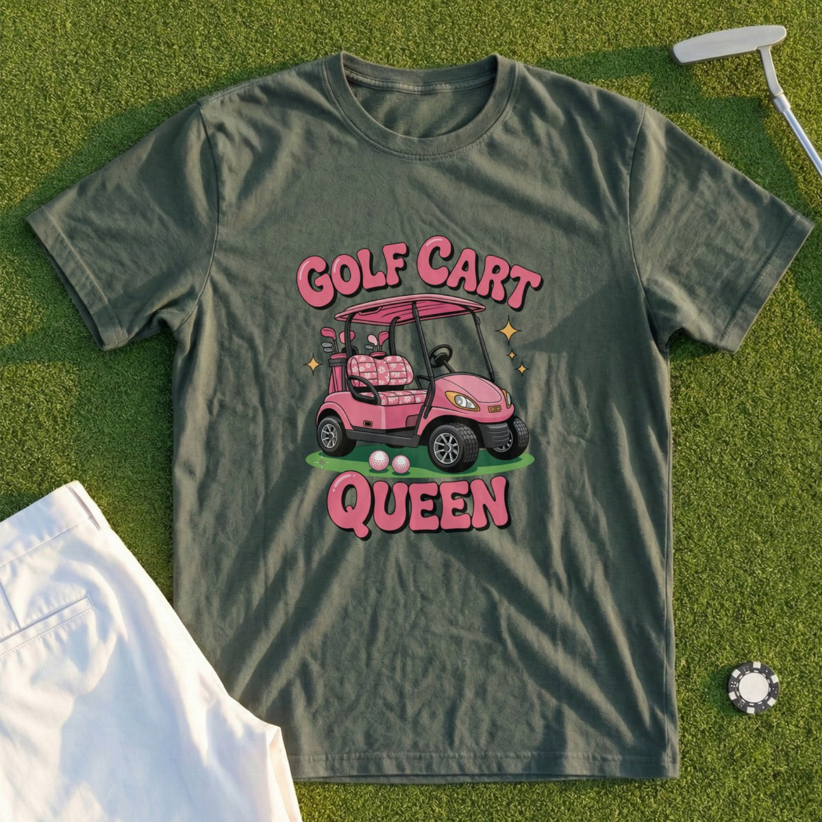 Golf Cart Queen Tee
