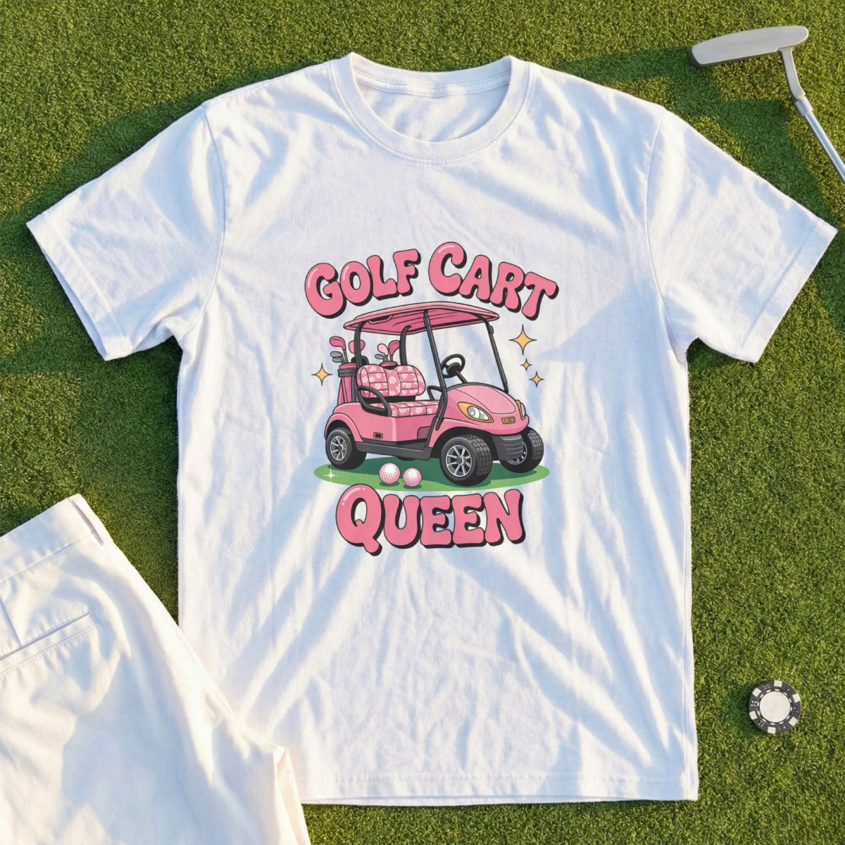 Golf Cart Queen Tee