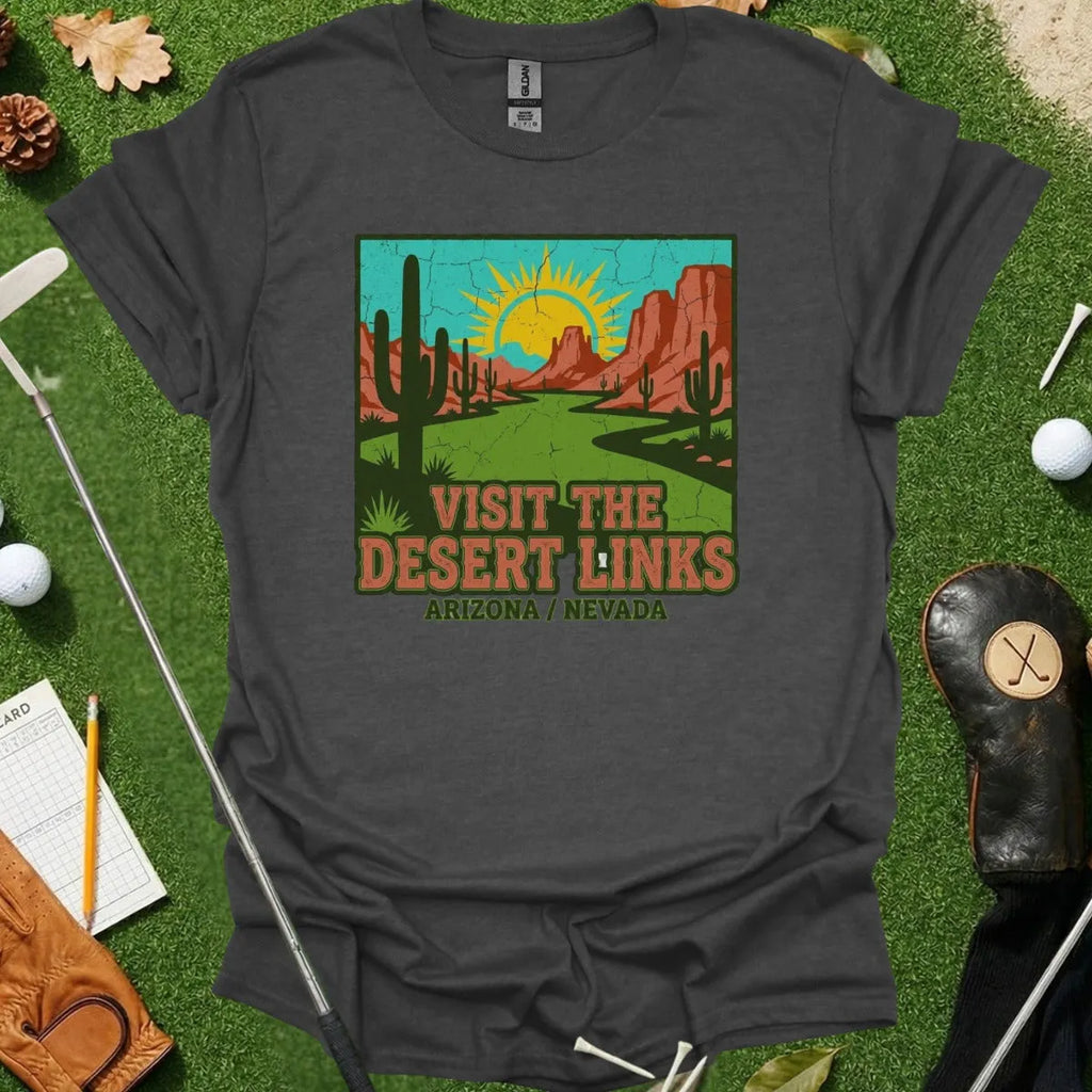 Golf Desert Landscape Art Tee