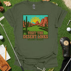 Golf Desert Landscape Art Tee