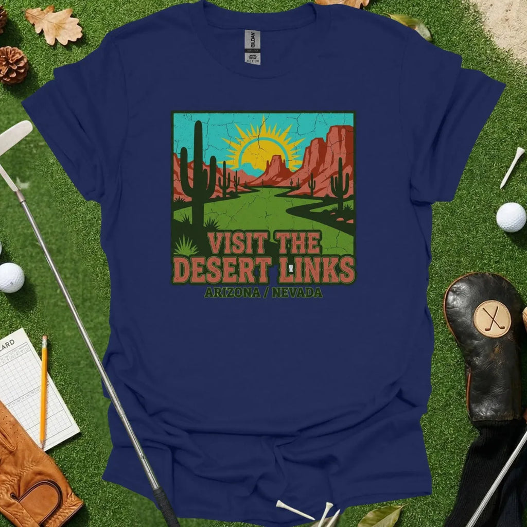 Golf Desert Landscape Art Tee