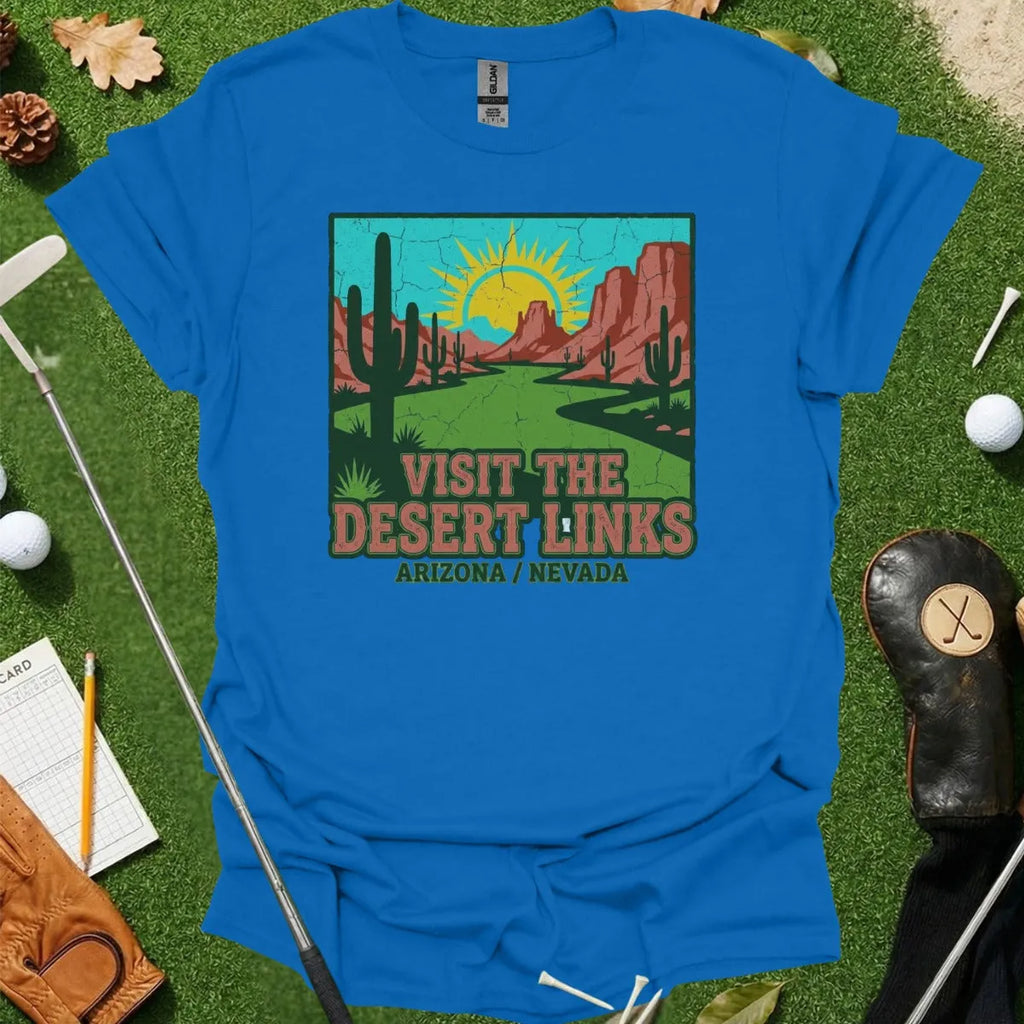 Golf Desert Landscape Art Tee