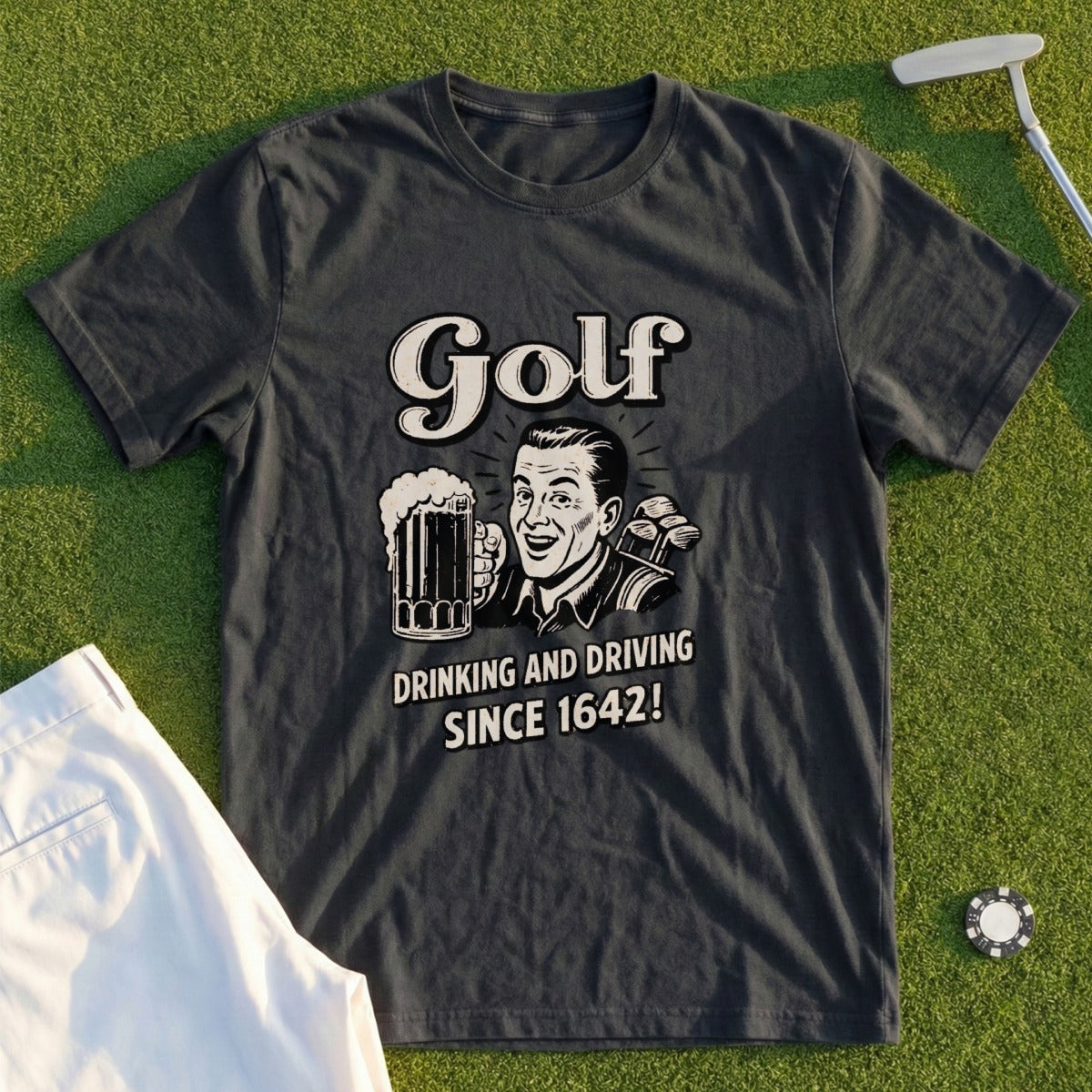 Golf Drinking & Driving Tee