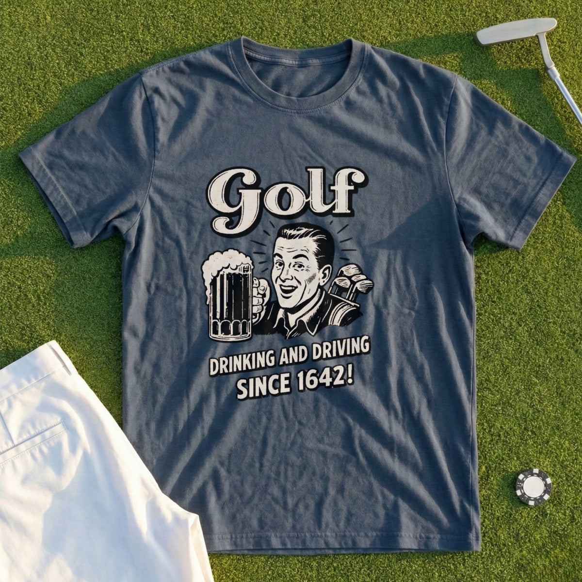 Golf Drinking & Driving Tee