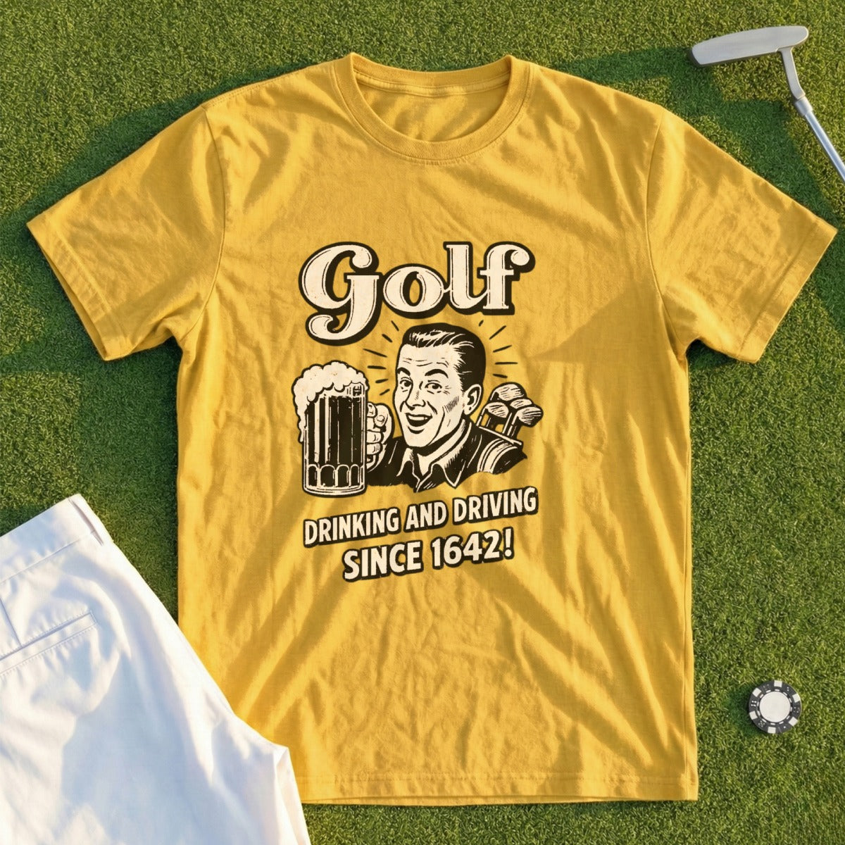 Golf Drinking & Driving Tee