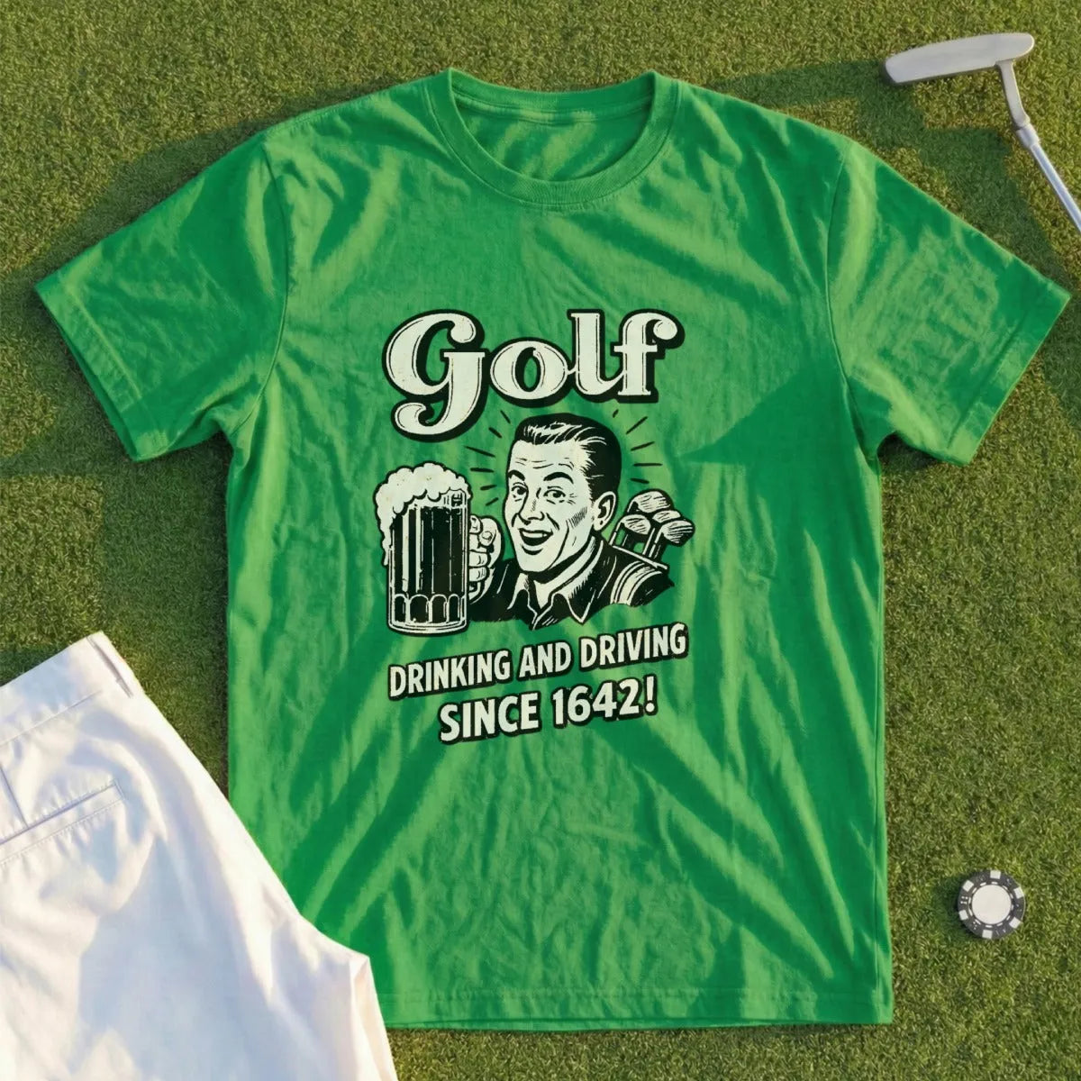 Golf Drinking & Driving Tee
